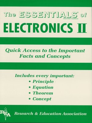 cover image of Electronics II Essentials